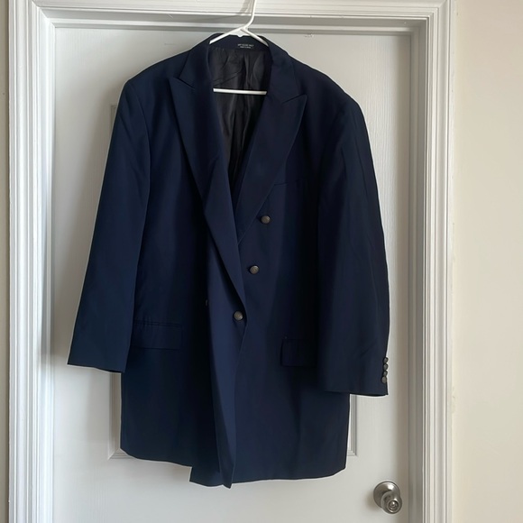 John Blair Other - John Blair Navy Long Blazer Jacket Size 48